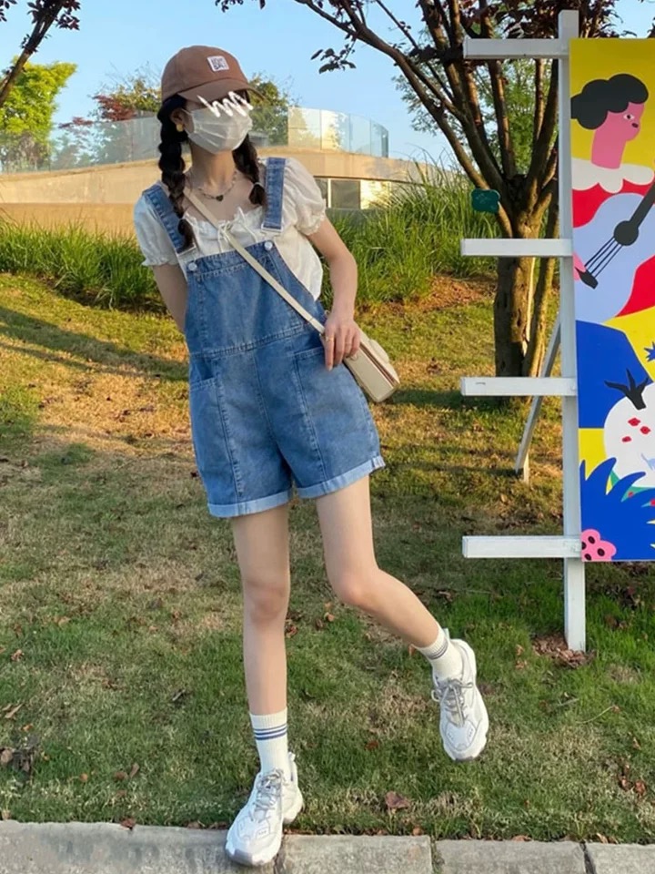 女裝雜款牛仔背帶裙褲